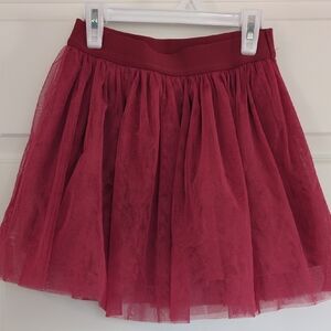 Knitworks Rich Red Tulle Skater Skirt